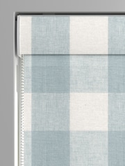 Sophie Allport Pale Blue Gingham Made to Roman Measure - Image 4 of 6