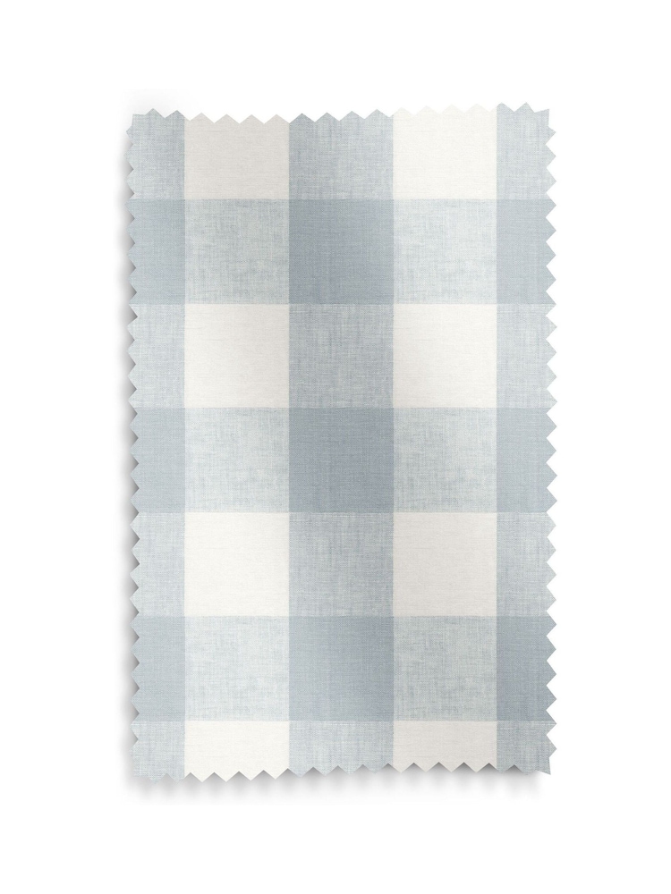Sophie Allport Pale Blue Gingham Made to Roman Measure - Image 6 of 6