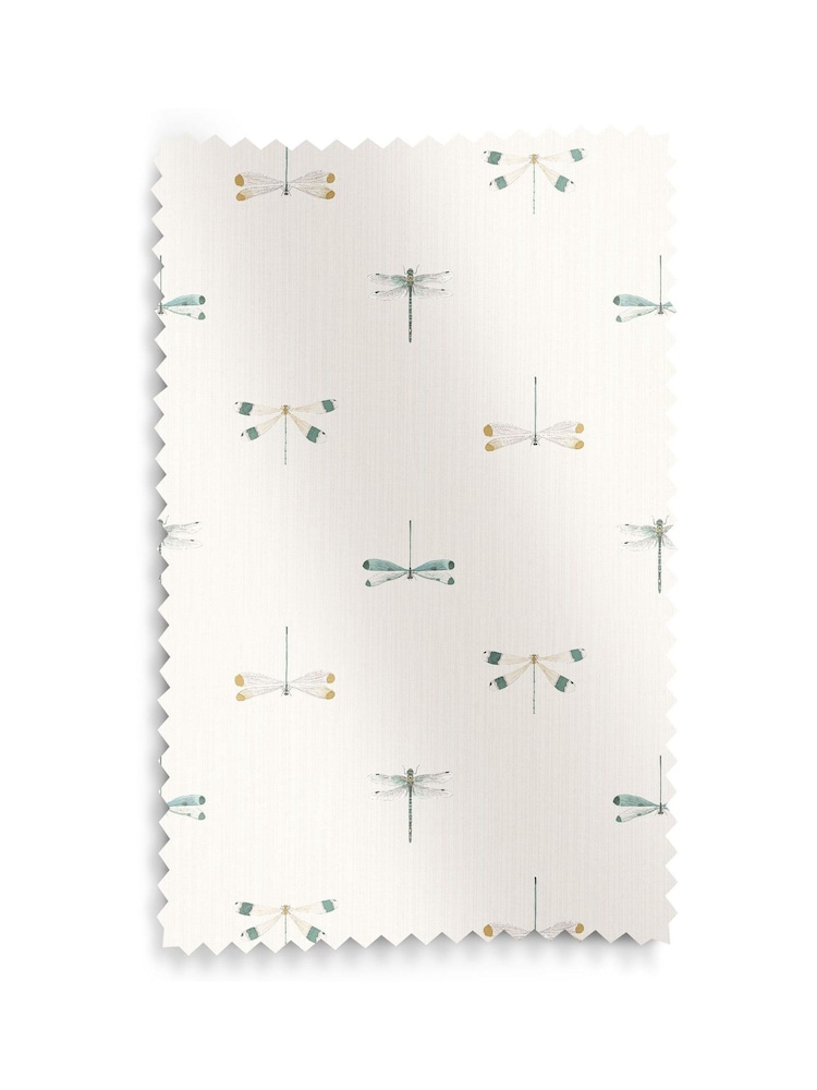 Sophie Allport White Stripe Water Colour Dragonfly Made to Roman Measure Curtains - Image 6 of 6 Sophie Allport White Stripe Water Colour Dragonfly Made to Roman Measure Curtains - Image 6 of 6