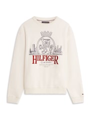 Bluză de molton la baza gâtului Tommy Hilfiger - Imaginea 5 din 5