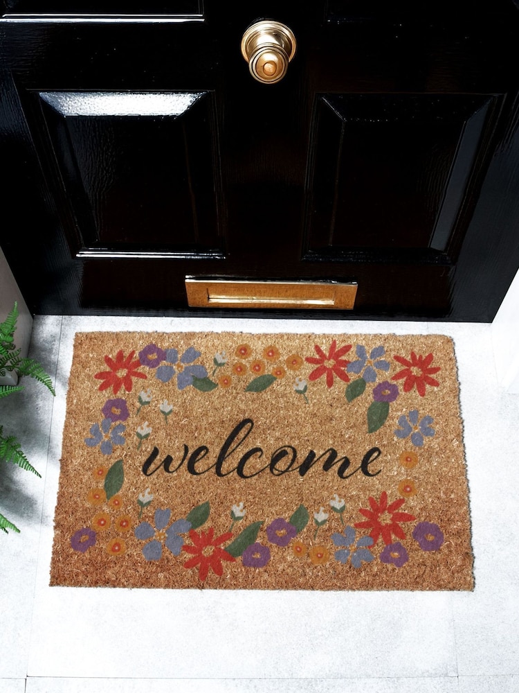سجادة مدخل بحدود زهرية من Artsy Mats - صورة 1 من 12