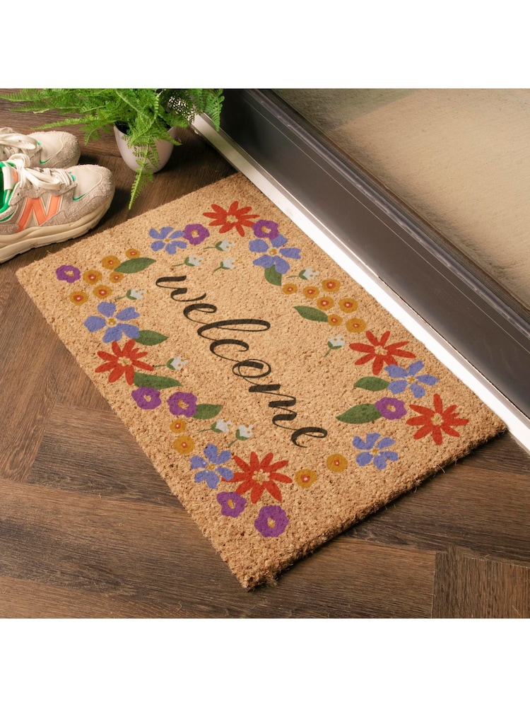 سجادة مدخل بحدود زهرية من Artsy Mats - صورة 2 من 12