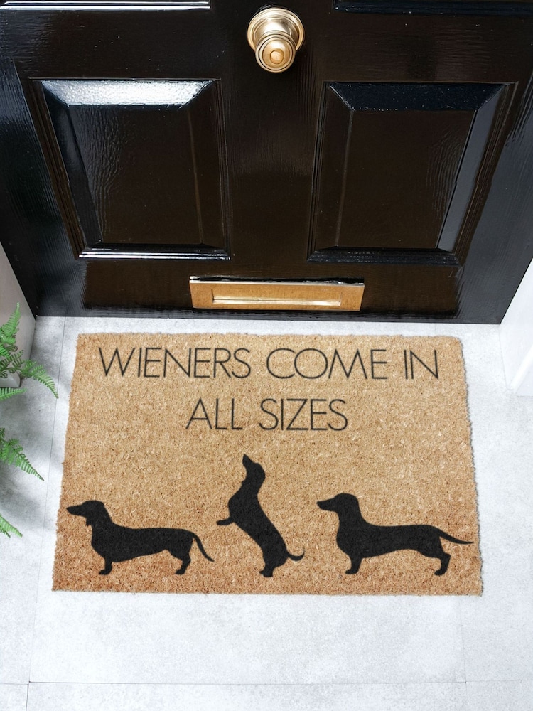 Artsy Mats Weiners Come In All Sizes Doormat - Imaginea 1 din 13