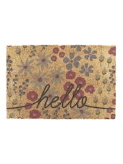 Artsy Mats Hello Scribbly Floral Doormat - Imaginea 11 din 12