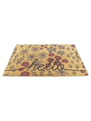 Artsy Mats Hello Scribbly Floral Doormat - Imaginea 9 din 12