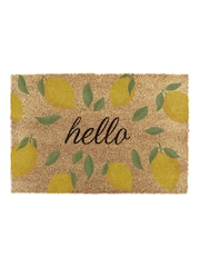 Artsy Mats Brown Hello Lemons Doormat - Image 3 of 10