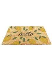 Artsy Mats Brown Hello Lemons Doormat - Image 8 of 10