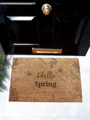 Artsy Mats Brown Hello Spring Doormat - Image 1 of 12