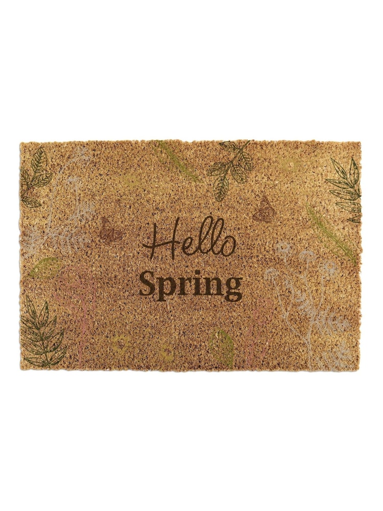 Artsy Mats Brown Hello Spring Doormat - Image 12 of 12