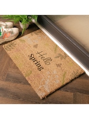 Artsy Mats Brown Hello Spring Doormat - Image 2 of 12