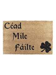 Artsy Mats Natural Black Cead Mile Failte Doormat - Image 12 of 13