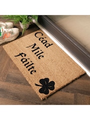 Artsy Mats Natural Black Cead Mile Failte Doormat - Image 13 of 13