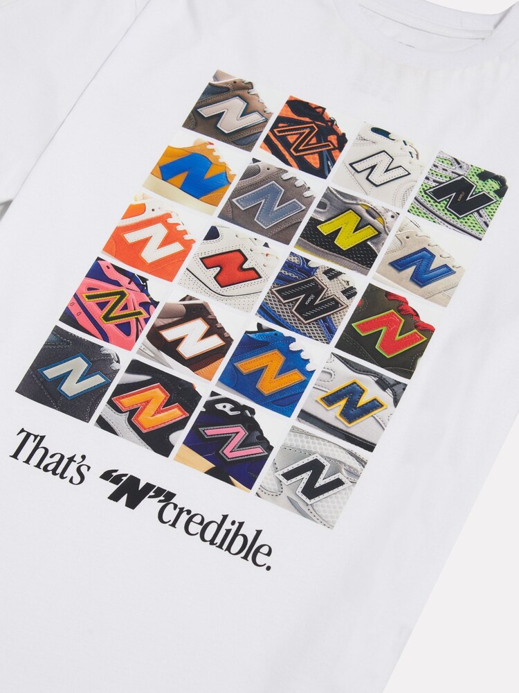 New Balance White Celebrated Icons Graphic T-Shirt - Image 9 of 9