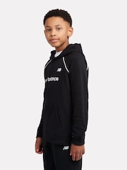 New Balance Black Linear Team Graphic French Terry Hoodie - Image 5 of 8