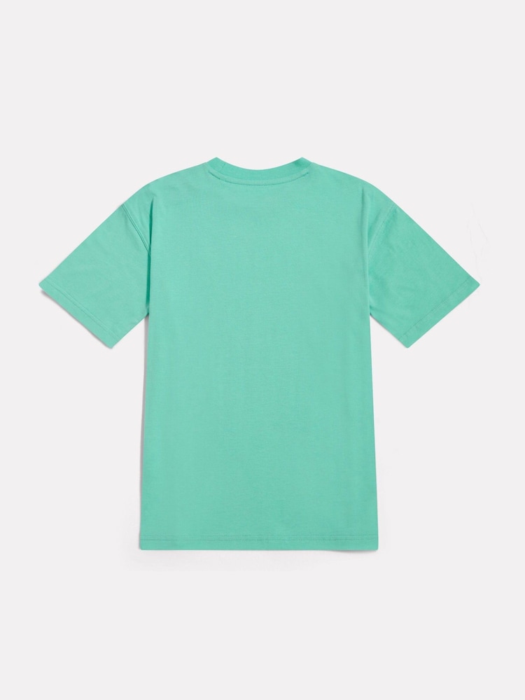 New Balance Green Jersey Small Logo Cotton T-Shirt - Image 2 of 3