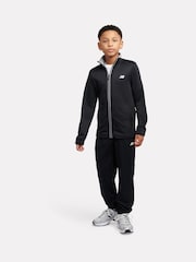 New Balance Black Quarter Zip Funnel & Joggers Set - Image 1 of 11