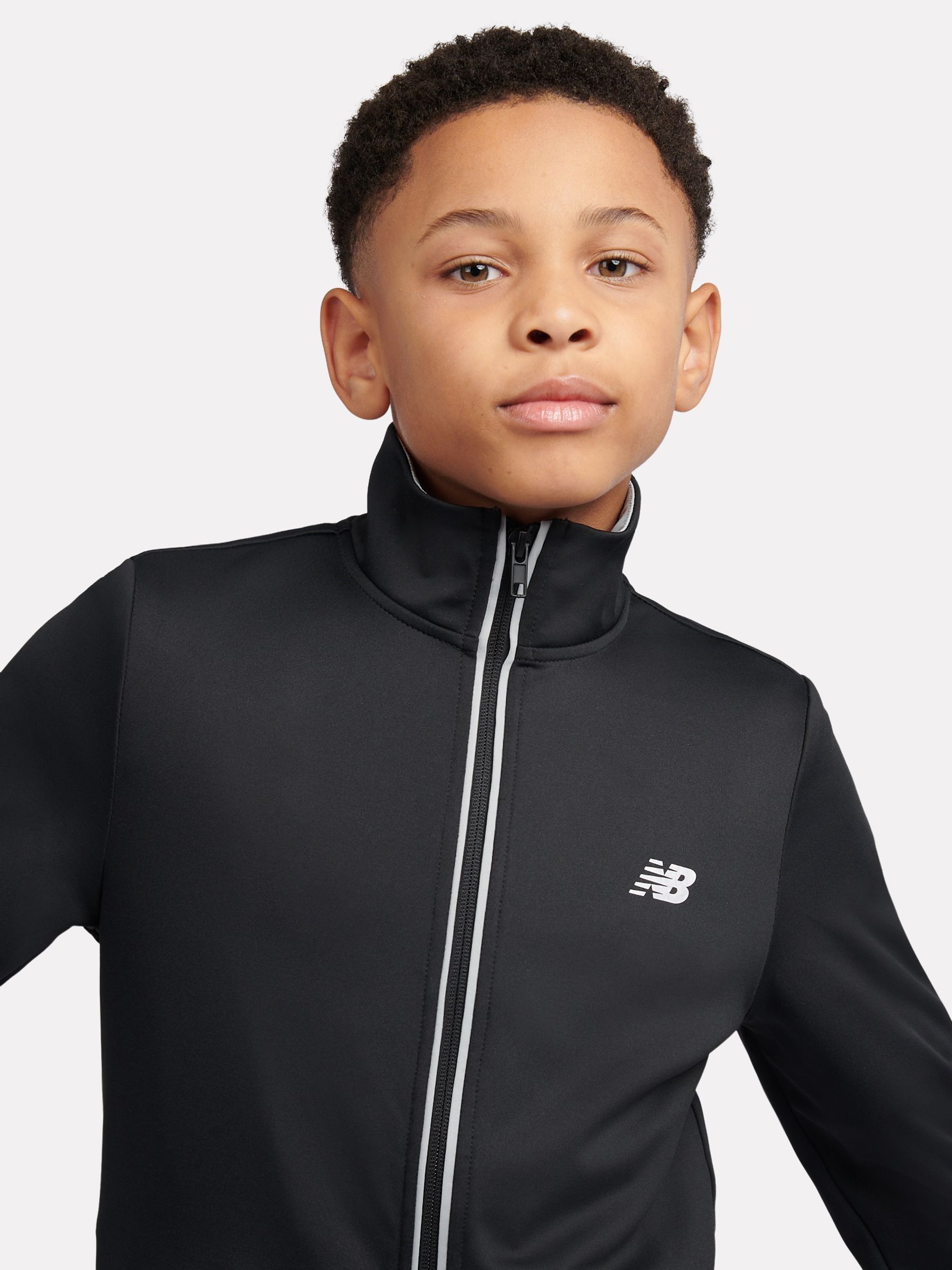 Buy New Balance Black Quarter Zip Funnel & Joggers Set from Next USA