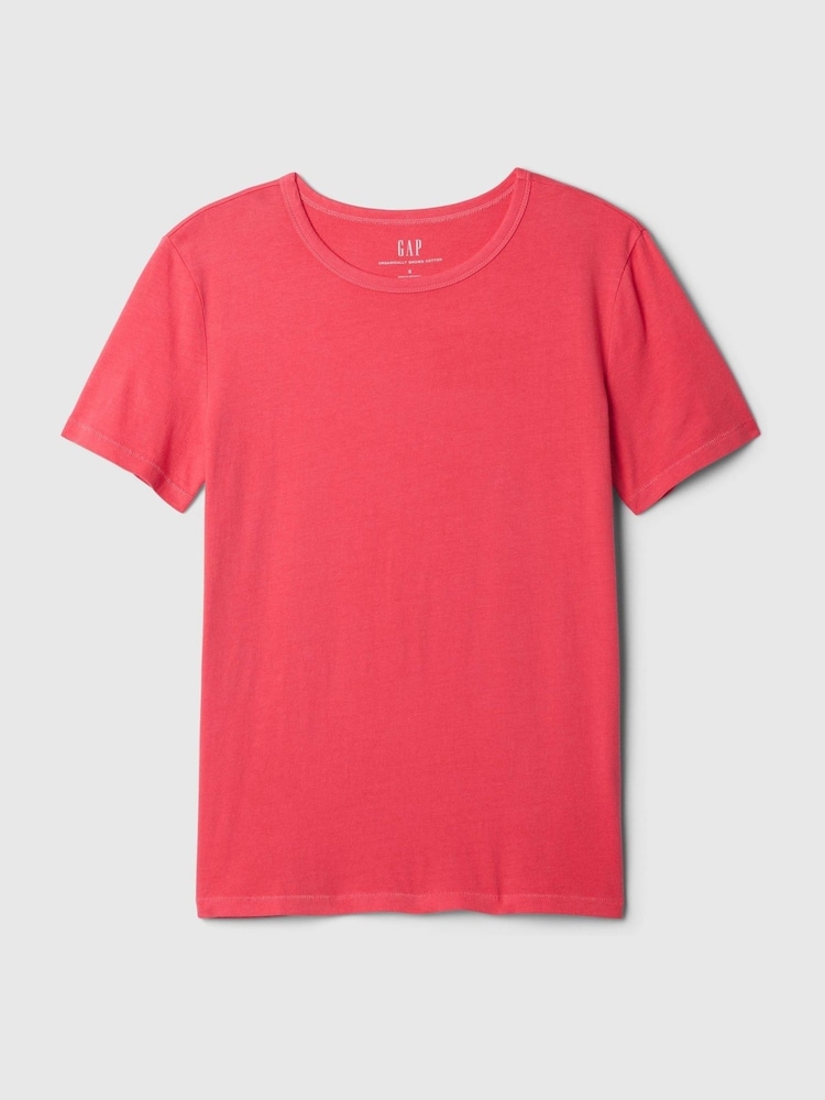 Gap Pink Cotton Short Sleeve Vintage Crew Neck T-Shirt - Image 4 of 4