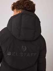 Belstaff Black Longline Padded Coat - Image 4 of 7