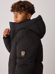Belstaff Black Longline Padded Coat - Image 5 of 7