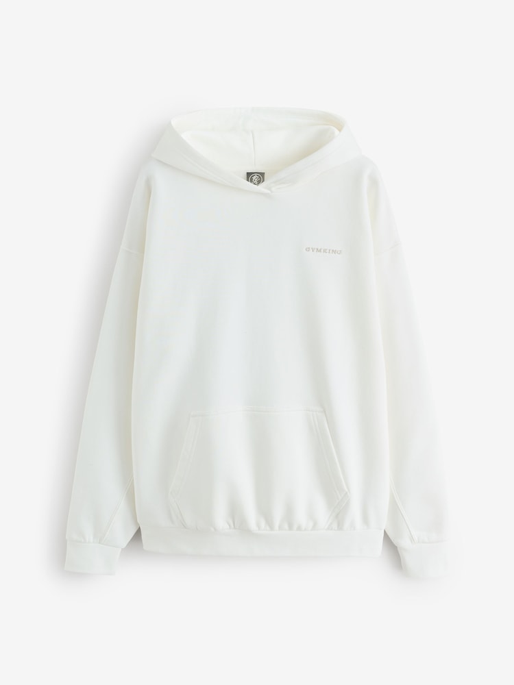 Gym King Cream 365 Relaxed Fit Hoodie - Image 1 of 1
