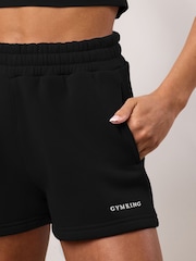Gym King Black 365 Fleece Shorts - Image 4 of 4