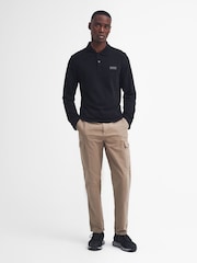 Barbour International Black Long Sleeve Polo Shirt - Image 3 of 7