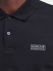 Barbour International Black Long Sleeve Polo Shirt - Image 5 of 7