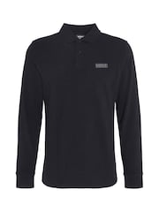 Barbour International Black Long Sleeve Polo Shirt - Image 6 of 7