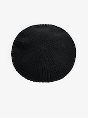 Barbour® Black Beldon Beret Hat - Image 2 of 3