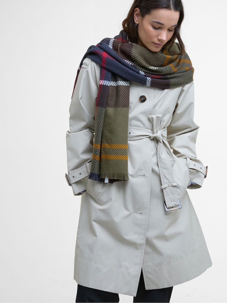 Barbour® Green Blair Tart Scarf - Image 1 of 7 Barbour® Green Blair Tart Scarf - Image 1 of 7