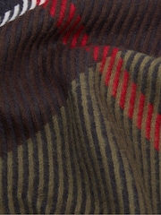 Barbour® Green Blair Tart Scarf - Image 5 of 7