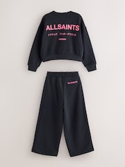 smALLSAINTS Underjordisk Tröja och Breda ben Mjukisbyxor Set - Bild 10 av 15