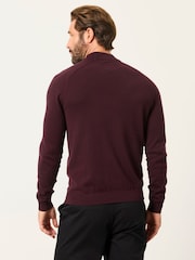 FatFace Burgundy Red Rye Turtle Neck Jumper - Image 2 of 6