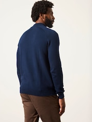 FatFace Navy Rye Turtle Neck Jumper - Image 2 of 5
