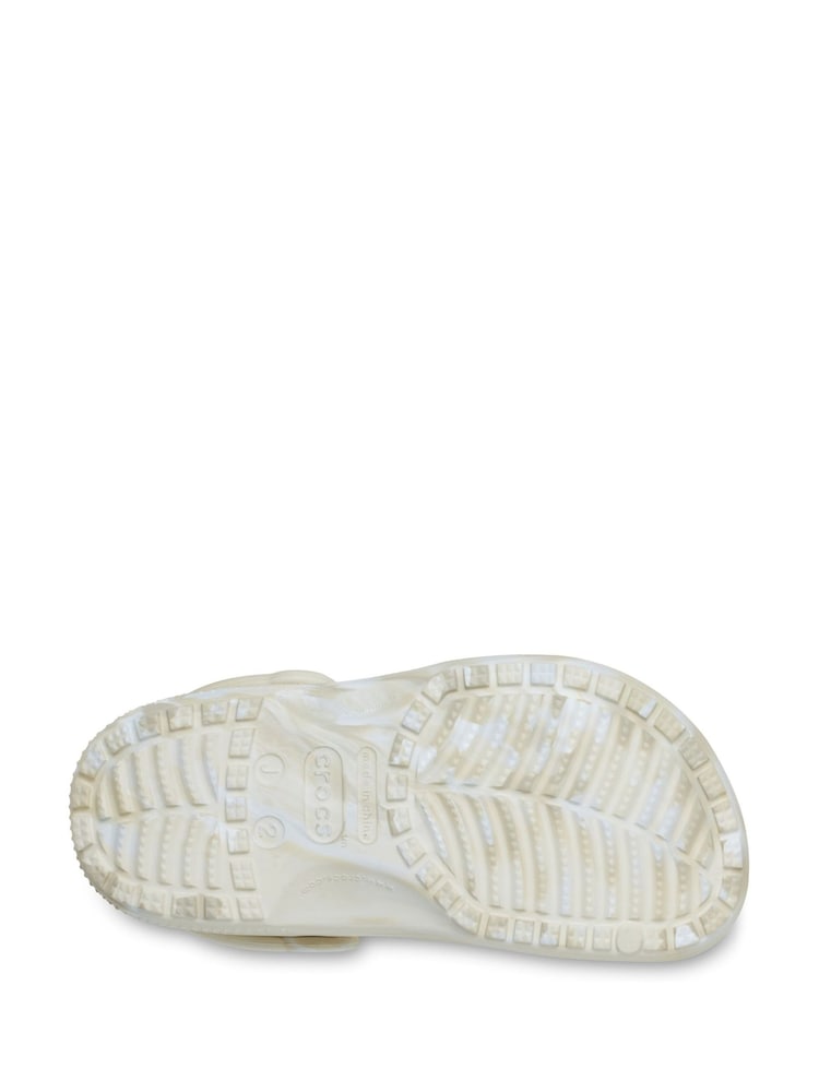 Alb - Crocs Classic Marbled Sabot - Imaginea 6 din 6