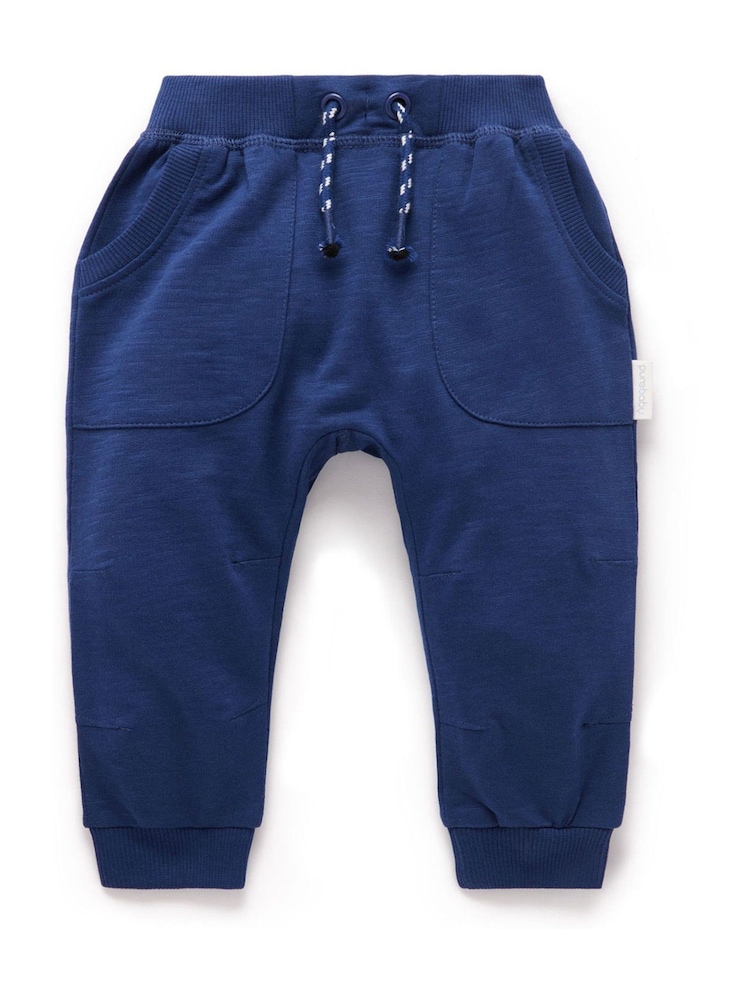 Purebaby Blue Slouchy Joggers - Image 2 of 5