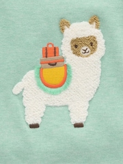 Purebaby Green Llama Knit Jumper - Image 5 of 6