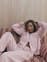 self. Baby Pink Full Zip Hoodie - Image 1 of 9