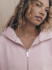 self. Baby Pink Full Zip Hoodie - Image 5 of 9