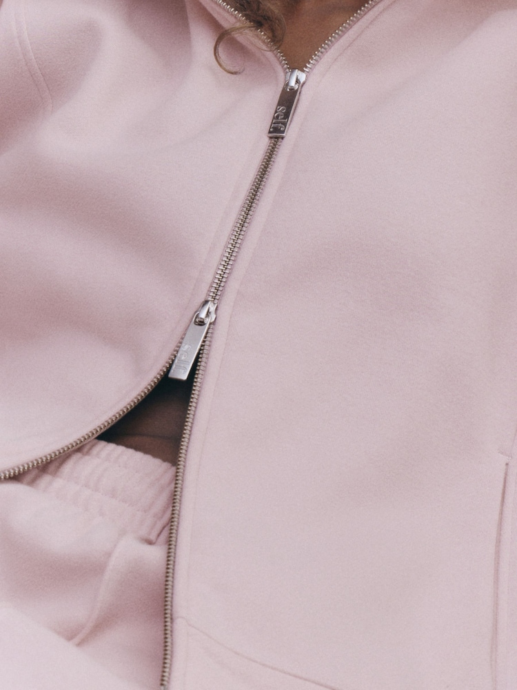 self. Baby Pink Full Zip Hoodie - Image 9 of 9