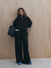 self. Black Half Zip Sweatshirt - Image 4 of 5