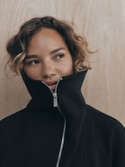self. Black Half Zip Sweatshirt - Image 5 of 5