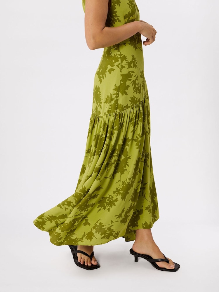 whistles dress green Whistles Petite Floral Asymmetric Dress Green/Multi Size 6