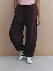 self. Burgundy Red Clean Cuffed Joggers - Image 1 of 6