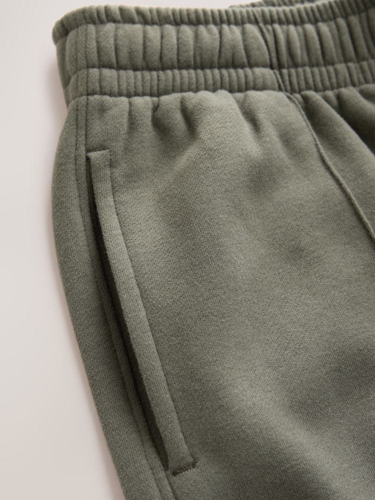 self. Khaki Green Wide Leg Joggers - Image 3 of 3