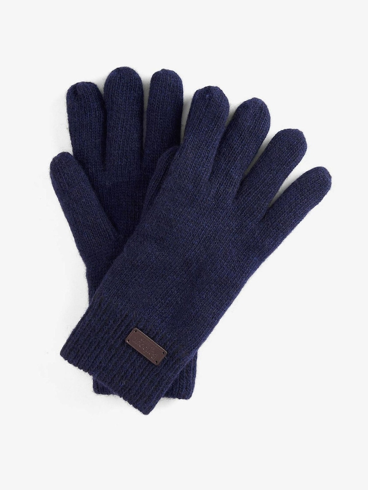 Barbour® Navy Carlton Gloves - Image 1 of 2