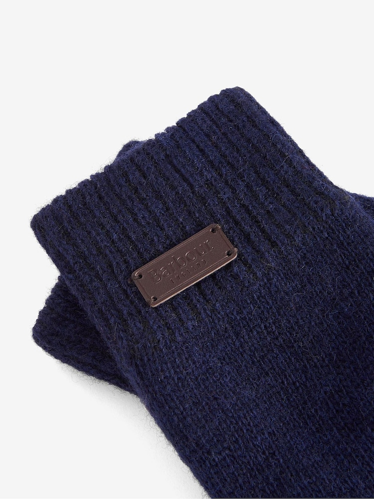Barbour® Navy Carlton Gloves - Image 2 of 2