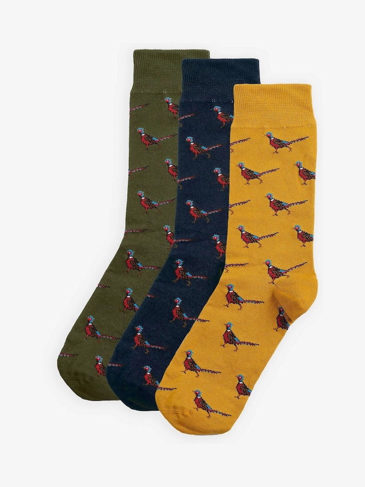Barbour® Grey Pheasant Sock Giftbox - Image 1 of 3