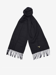 Barbour Black Wool Scarf - Image 3 of 6